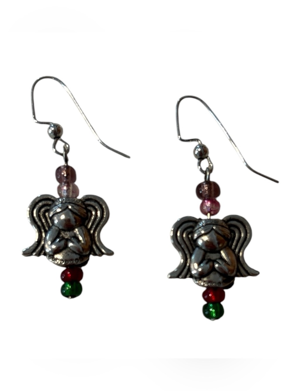 Silver Angel Earrings
